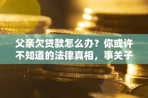 济南父亲欠贷款怎么办？你或许不知道的法律真相，事关子女未来