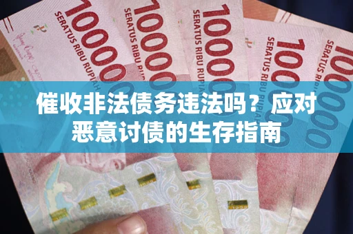 济南催收非法债务违法吗？应对恶意讨债的生存指南