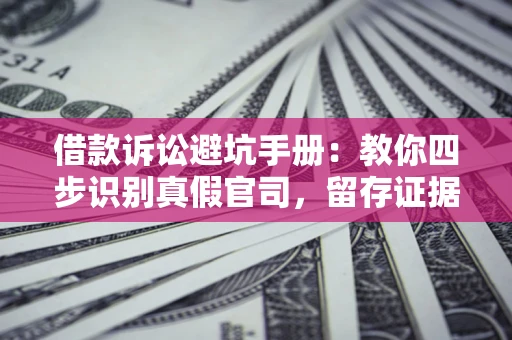 济南借款诉讼避坑手册：教你四步识别真假官司，留存证据不踩雷