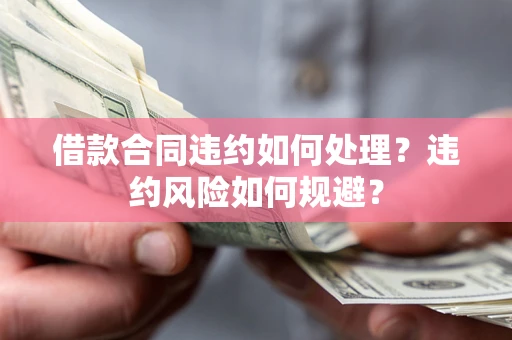 济南借款合同违约如何处理？违约风险如何规避？