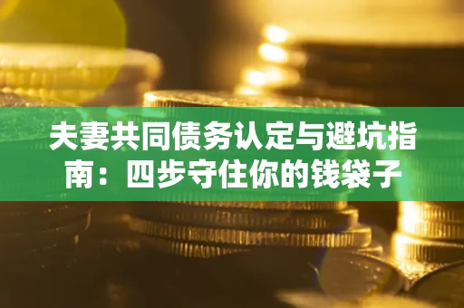 济南夫妻共同债务认定与避坑指南：四步守住你的钱袋子